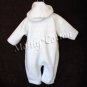 NwT Hanna Andersson boys blue lined Nordic Fleece Snowsuit Bunting Size 60 2-6m New With Tags