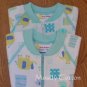 Hanna Andersson Organic Cotton ELEPHANT STOMP Zippers Prints Sleeper 80 10-24m