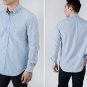 Blue Camo Lined Oxford Shirt - Large