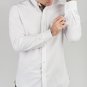 White Camo Lined Oxford Shirt - Small