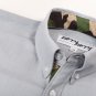 Grey Camo Lined Oxford Shirt - Small