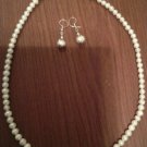 18" Baroque Pearl Necklace & Earring Set
