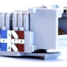 25x Cat6 RJ45 Keystones Wire 8P8C Ethernet Jack Gray $19.99 Punch Down 110