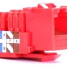25x Cat6 RJ45 Keystones Wire 8P8C Ethernet Jack Red $19.99 Punch Down 110