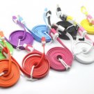 Samsung Galaxy S3 S4 Micro USB Flat Noodle Data Cable Sync Charger Cord Colors!