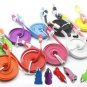 2X Samsung Galaxy S3 Micro USB Flat Noodle Data Cable Charger Cord + Car Plugs!