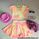 Sunshine Matching Top and Skirt (Yellow and Orange) S/M