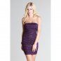 Sexy Criss Cross Diamond Lattice Dress in Purple by Niki Biki Size S M or L