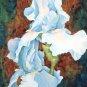 Beverly's Blue Iris- framed watercolor, 15 x 22 inches