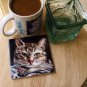 Grey Tabby Art Tile with Easel