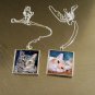Cat Pendant- Sterling Silver- Double Sided - Medium