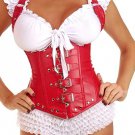 White Under Bust Corset Gothic