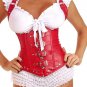 White Under Bust Corset Gothic
