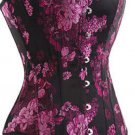 Satin Floral Jacquard Tapestry Corset