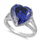 Silver Ring w/CZ - Heart