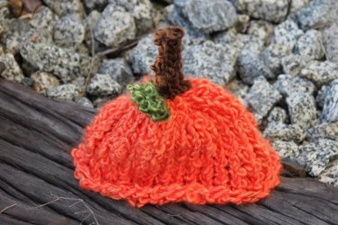 Knitted Pumpkin Hat