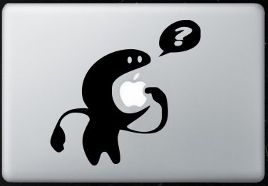 Curious Monster MacBook Air-Pro 11 13 15 17 Vinyl Stickers, Skin, Decal