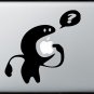 Curious Monster MacBook Air-Pro 11 13 15 17 Vinyl Stickers, Skin, Decal