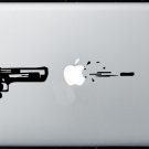 Pistol Shoot MacBook Air-Pro 11 13 15 17 Vinyl Stickers, Skin, Decal