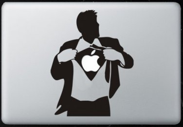 superman apple laptop sticker