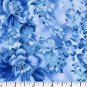 Faded Floral, Turquoise