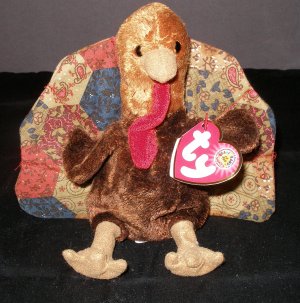 Ty Beanie Babies BBOM Feastings Turkey November 2007!