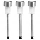 STAINLESS STEEL LANDSCAPING LAWN LIGHTS 10 PIECES