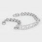 Silver FELINE Chain Link Word Bracelet Urban Statement Sexy Love Hip Hop Jewelry