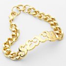 Gold SEXY Chain Link Word Bracelet Urban Statement Sexy Love Hip Hop Jewelry