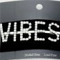 Clear Rhinestone Silver VIBES Bobby Pin Hair Stylish Fashion Clip Accessory