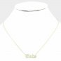 Gold BABE Pendant Style Statement Chain Word Necklace Fashion Jewelry Girl