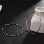 Simple Silver Round Hoop Earrings Circle Design Fashion Jewelry Trendy