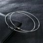 Simple Silver Round Hoop Earrings Circle Design Fashion Jewelry Trendy