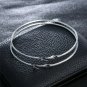 Simple Silver Round Hoop Earrings Circle Design Fashion Jewelry Trendy