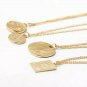 Gold MultiLayered Round Coin Necklace Pendant Chain Statement Jewelry Trendy