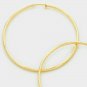 Simple Gold Hoop Clip On Earrings Casual Design Fashion Jewelry Womens 3 Inch
