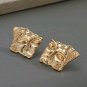 Gorgeous Gold Face Mask Pendant Geometric Trendy Fashion Jewelry Stud Earrings