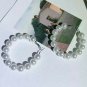 Big Silver White Multi Beaded Pearl Hoop Earrings Design Fashion Jewelry Trendy