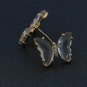 Clear Gold Butterfly Pendant Chic Fashion Jewelry Stud Earrings Cute Style Trend