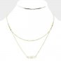 Gold FAITH Worded Pendant Necklace Charm Style Chain Cute Fun Fashion Jewelry
