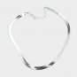 Silver Snake Style Chain Metal Casual Simple Necklace Fashion Jewelry Set Trendy