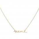 Gold "MAMA" Pendant Style Statement Chain Worded Necklace Fashion Jewelry