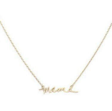 Gold "MAMA" Pendant Style Statement Chain Worded Necklace Fashion Jewelry