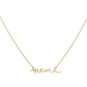 Gold "MAMA" Pendant Style Statement Chain Worded Necklace Fashion Jewelry