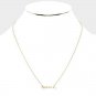 Gold "MAMA" Pendant Style Statement Chain Worded Necklace Fashion Jewelry