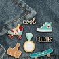 Gold COOL Brooch Word Style Statement Pin Brooch Fun Trend Style Fashion Jewelry