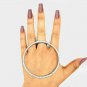 Big Round Rhinestone Silver Crystal Ring Oversized Style Finger Fashion Jewelry
