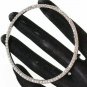 Big Round Rhinestone Silver Crystal Ring Oversized Style Finger Fashion Jewelry