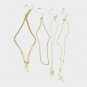 Gold Multi Layered Necklace Pendant Style Statement Chain Set Fashion Jewelry