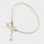 SEXY Gold Clear Rhinestone Bling Accent Cute Fashion Jewelry Trend Chain Belt